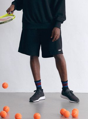 PK 스웨트 쇼츠 AM3045 BK