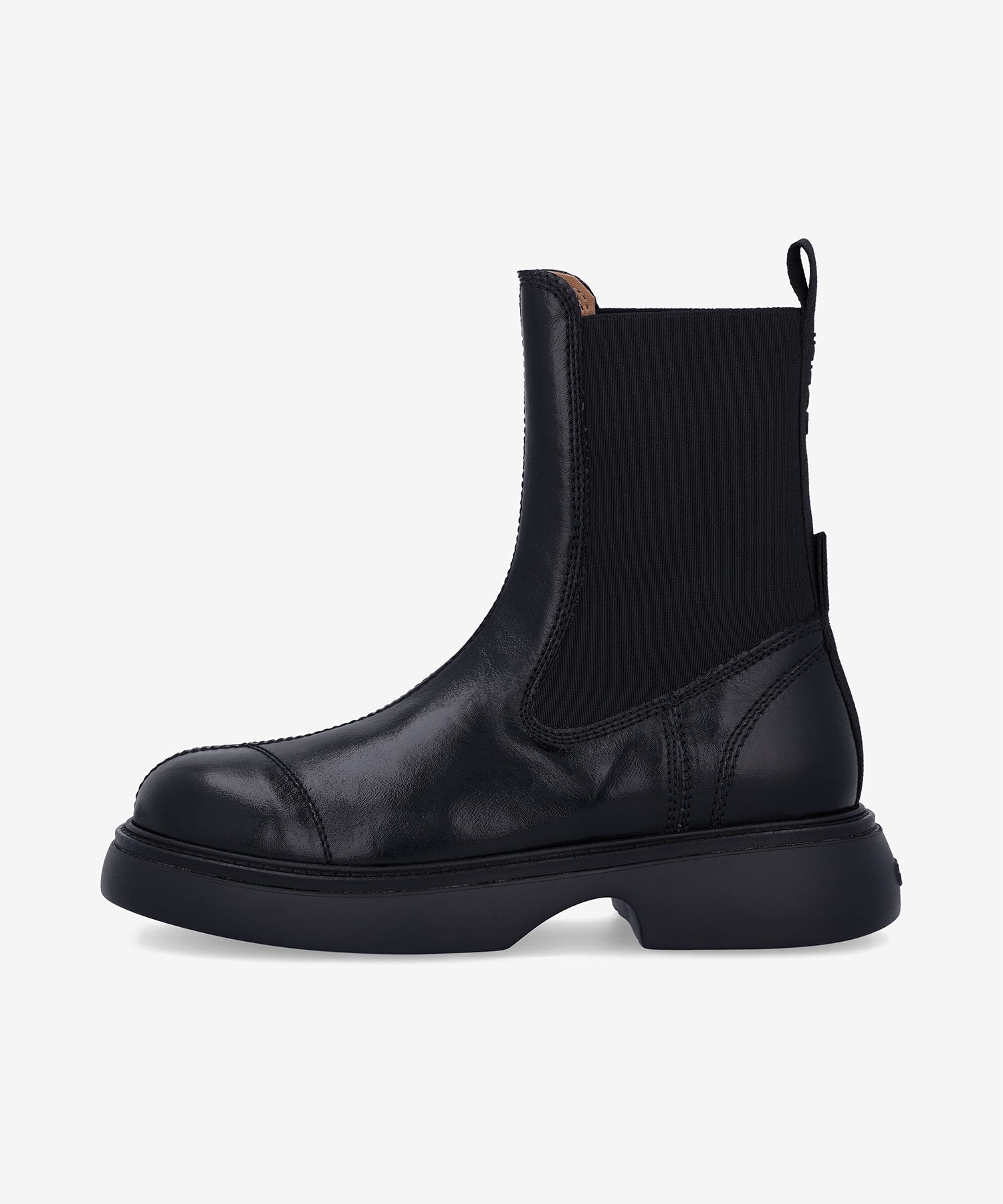 Green Everyday Mid Chelsea Boots by GANNI on Sale