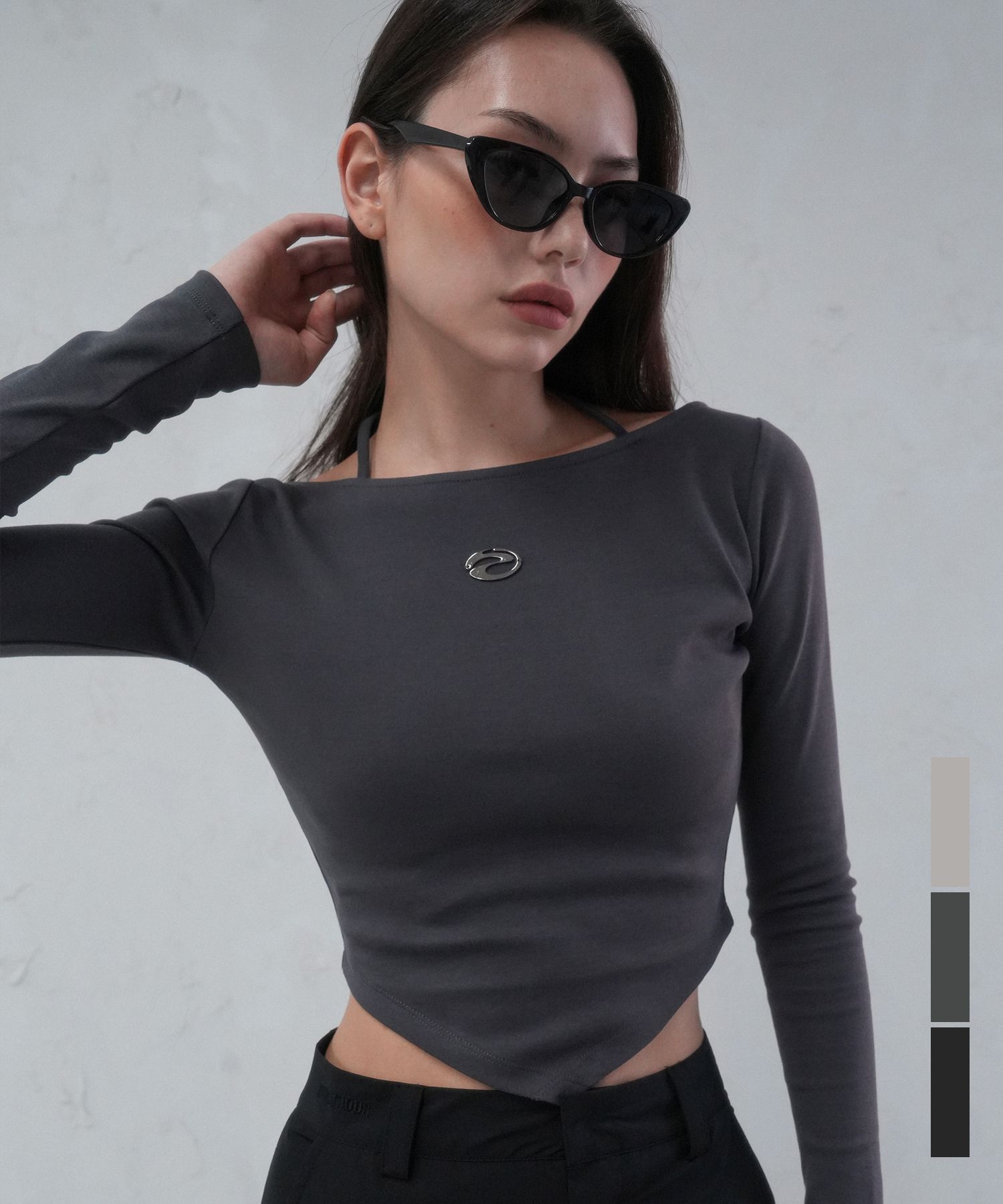 Tシャツ・カットソー *MUSINSA STANDARD* Tencel Slim Mock Neck Long Sleeve T-Shirt MUSINSA | MUSINSA STANDARD Tencel Slim Mock Neck Long Sleeve