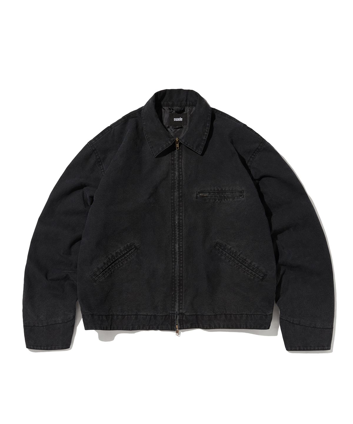 스웨이드(SUADE) WASHED WORK JACKET [BLACK]