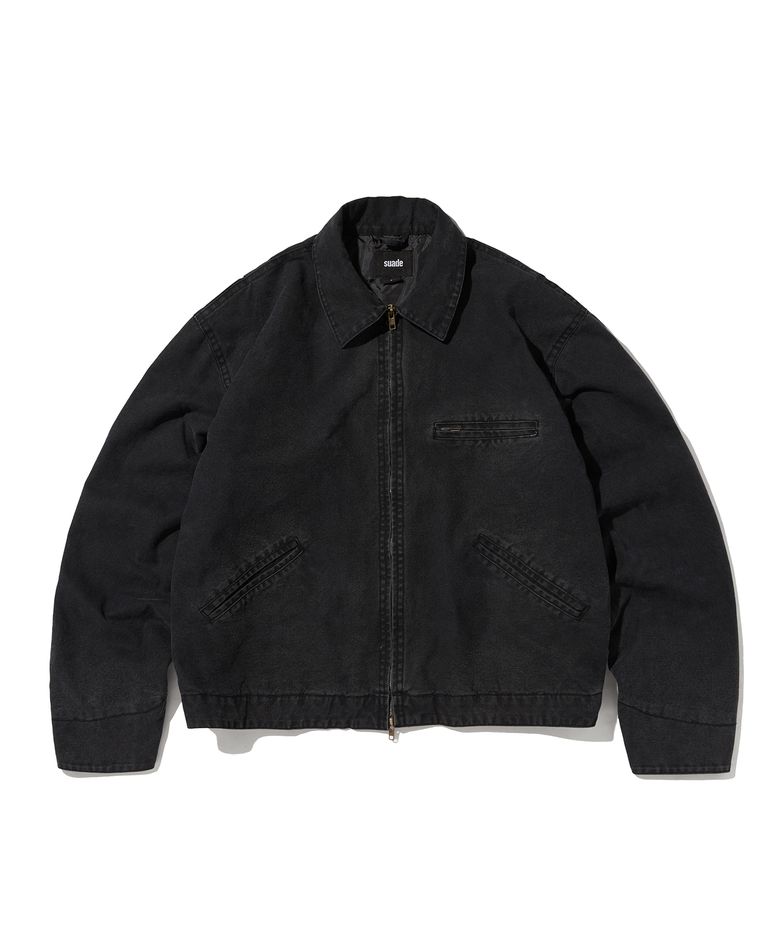 WASHED WORK JACKET [BLACK]