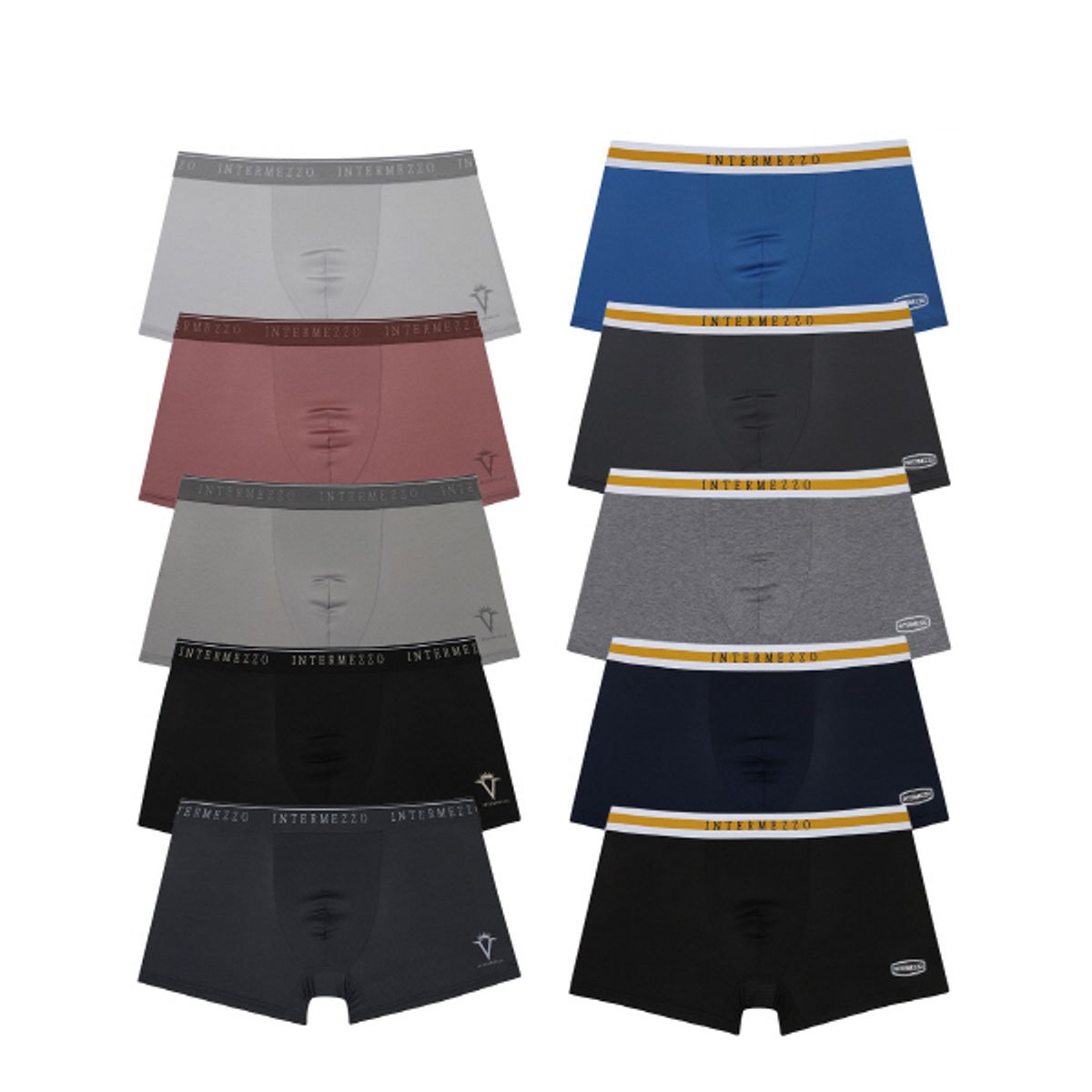 인터메조(INTERMEZZO) 컬러리 메쉬핏 남성 드로즈 10PACK