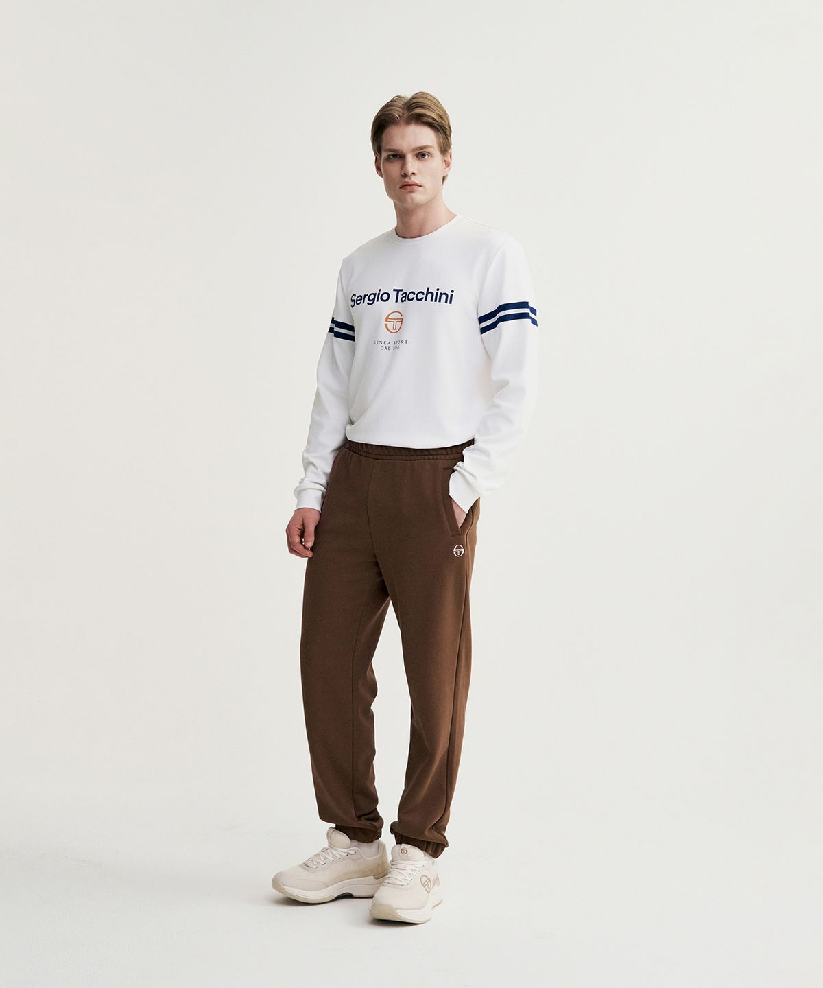 세르지오 타키니(SERGIO TACCHINI) M 데일리 스웻 조거 팬츠 (D.Brown)