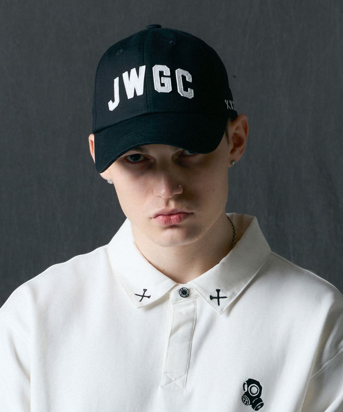 제이미웨스트(JAMIE WEST) JWGC 아플리케 볼캡 (블랙)