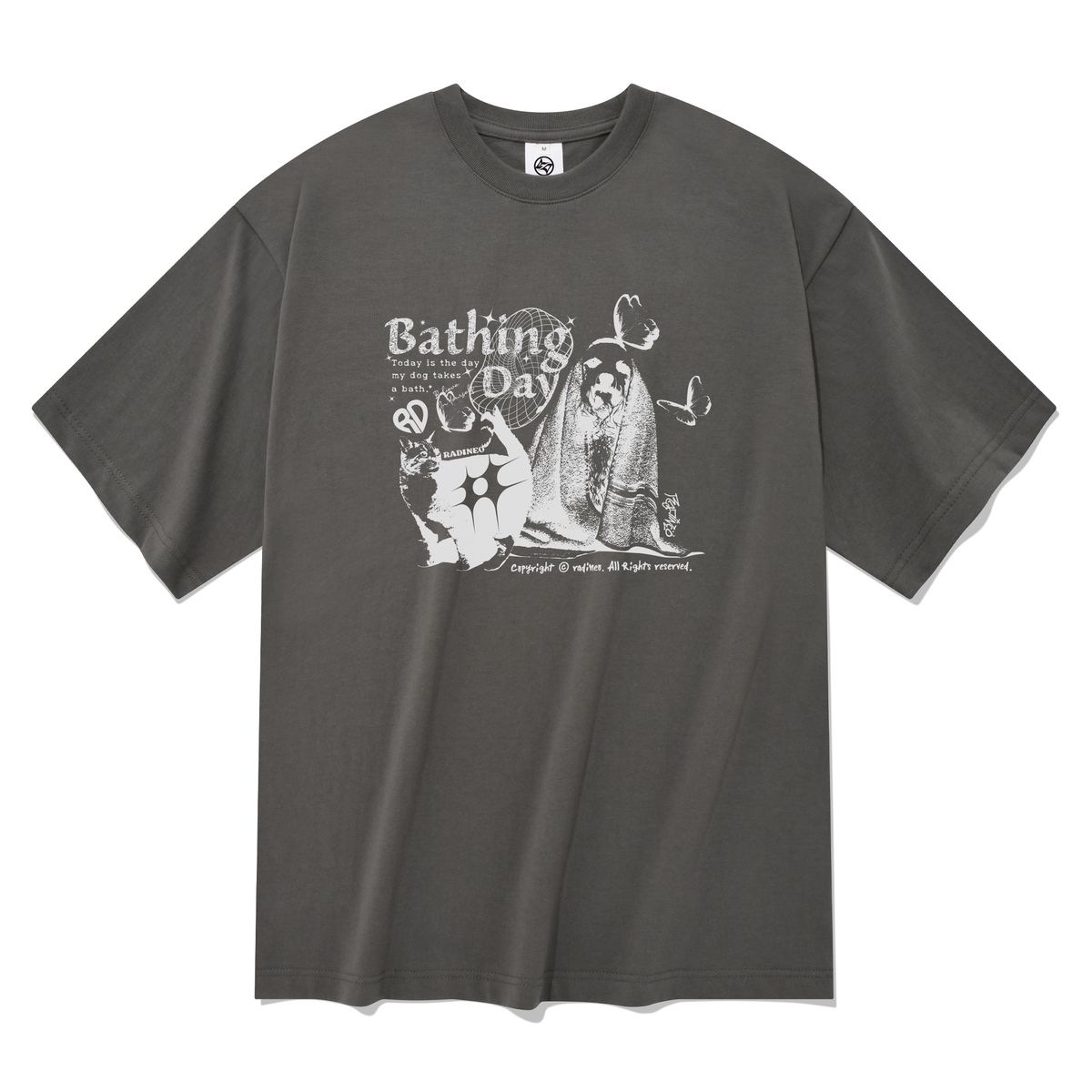 라디네오(RADINEO) 배씽 반팔 티셔츠 그레이