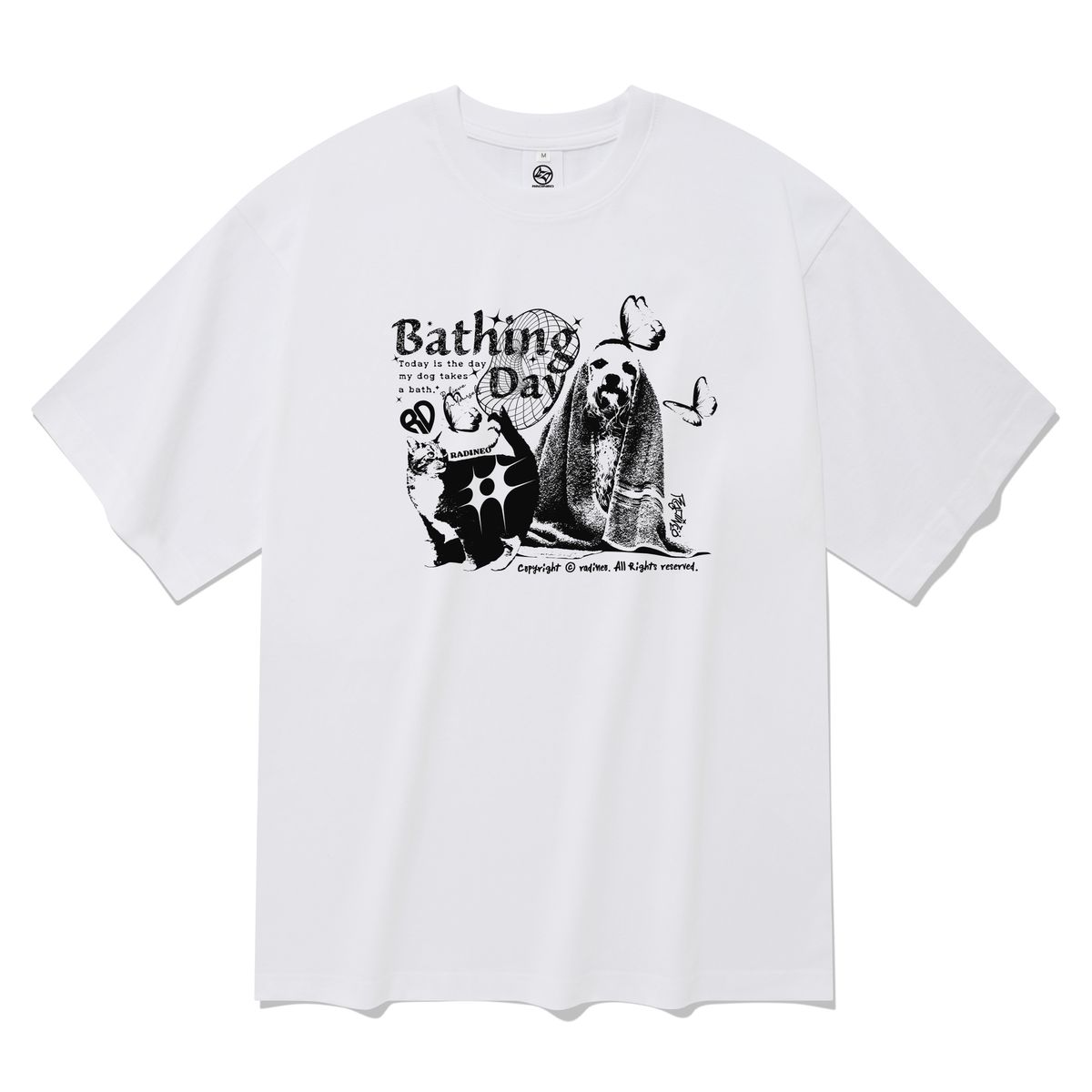 라디네오(RADINEO) 배씽 반팔 티셔츠 화이트