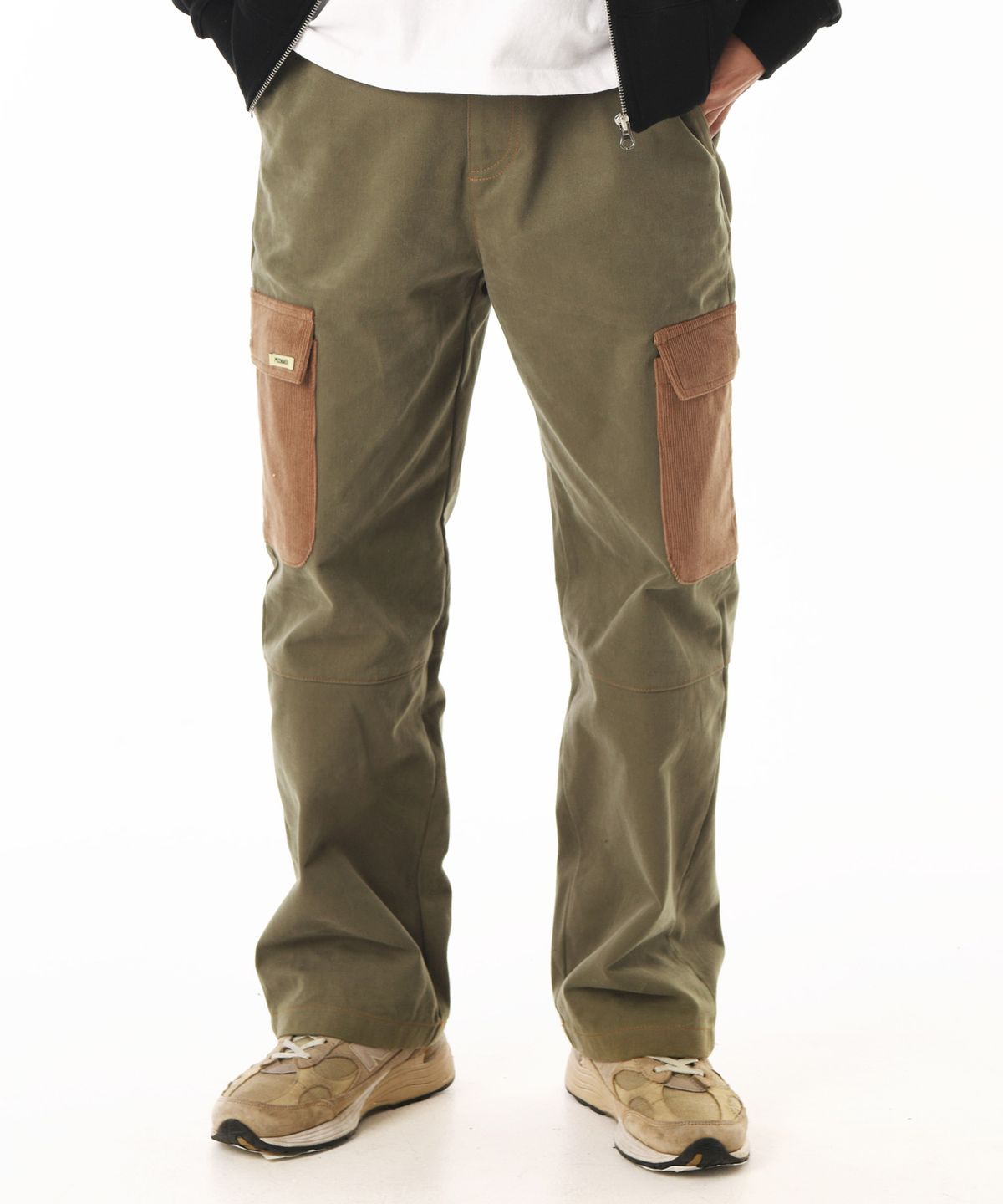 피스메이커(PIECE MAKER) CORDUROY POINT COTTON WORK PANTS (KHAKI)