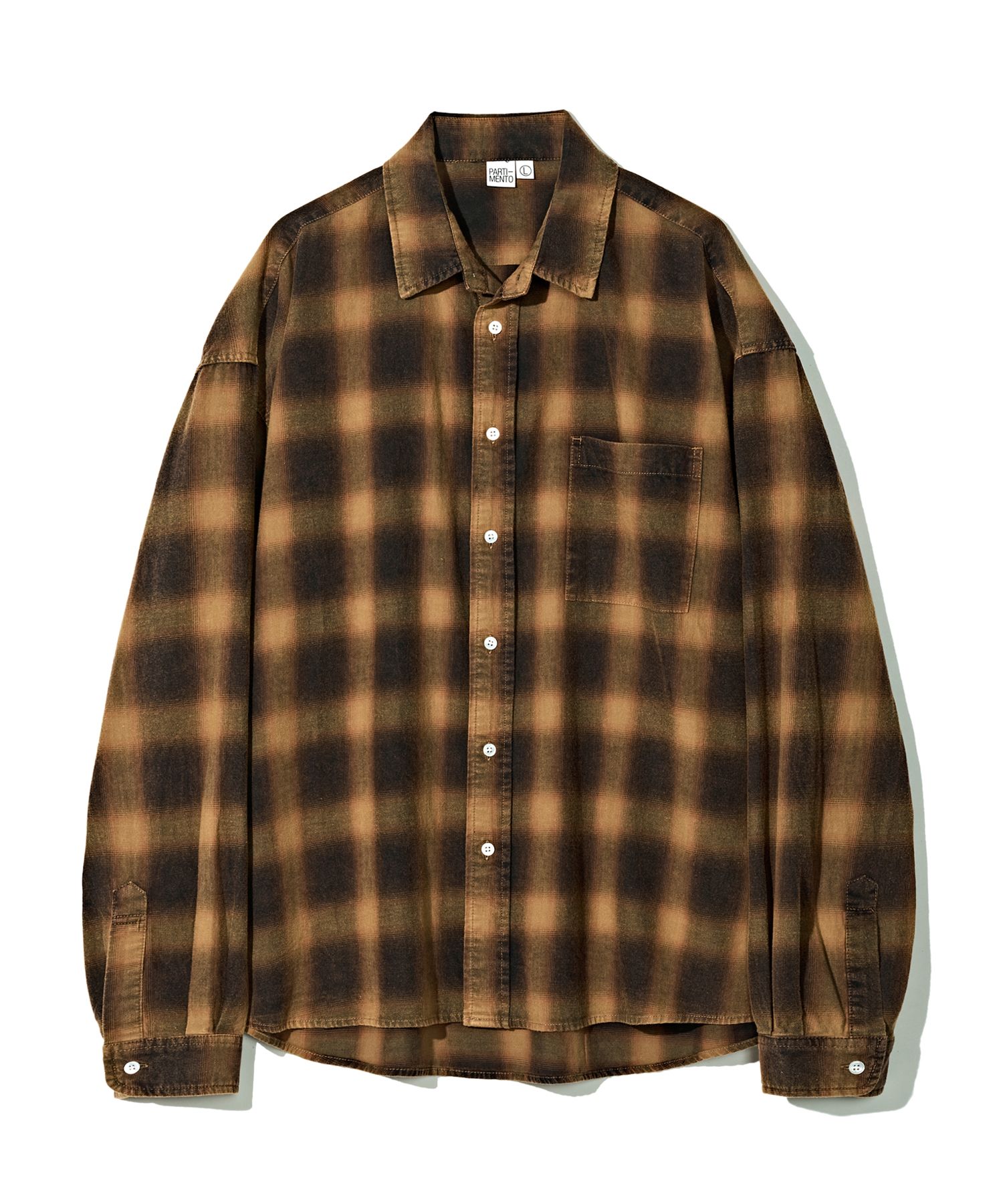 シャツ PARTIMENTO Ireland Tartan Check Shirts 5FT1139 MUSINSA | PARTIMENTO VTG Washed Antique Check Shirt Beige