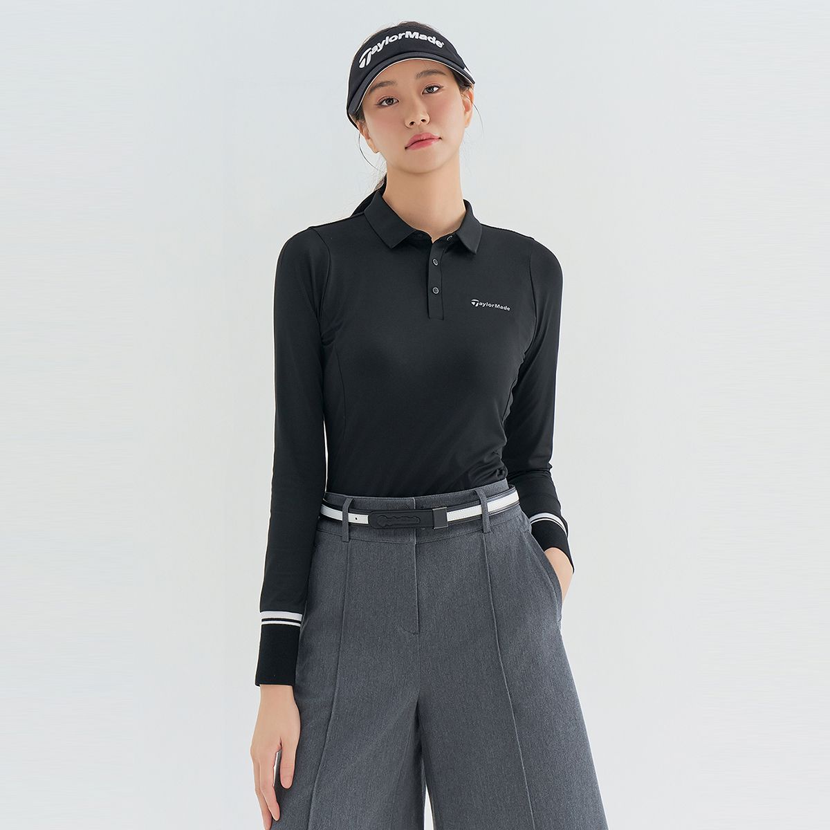 테일러메이드 어패럴(TAYLORMADE APPAREL) 여성 등판 니트 카라 티셔츠 TTN-72HG41-199