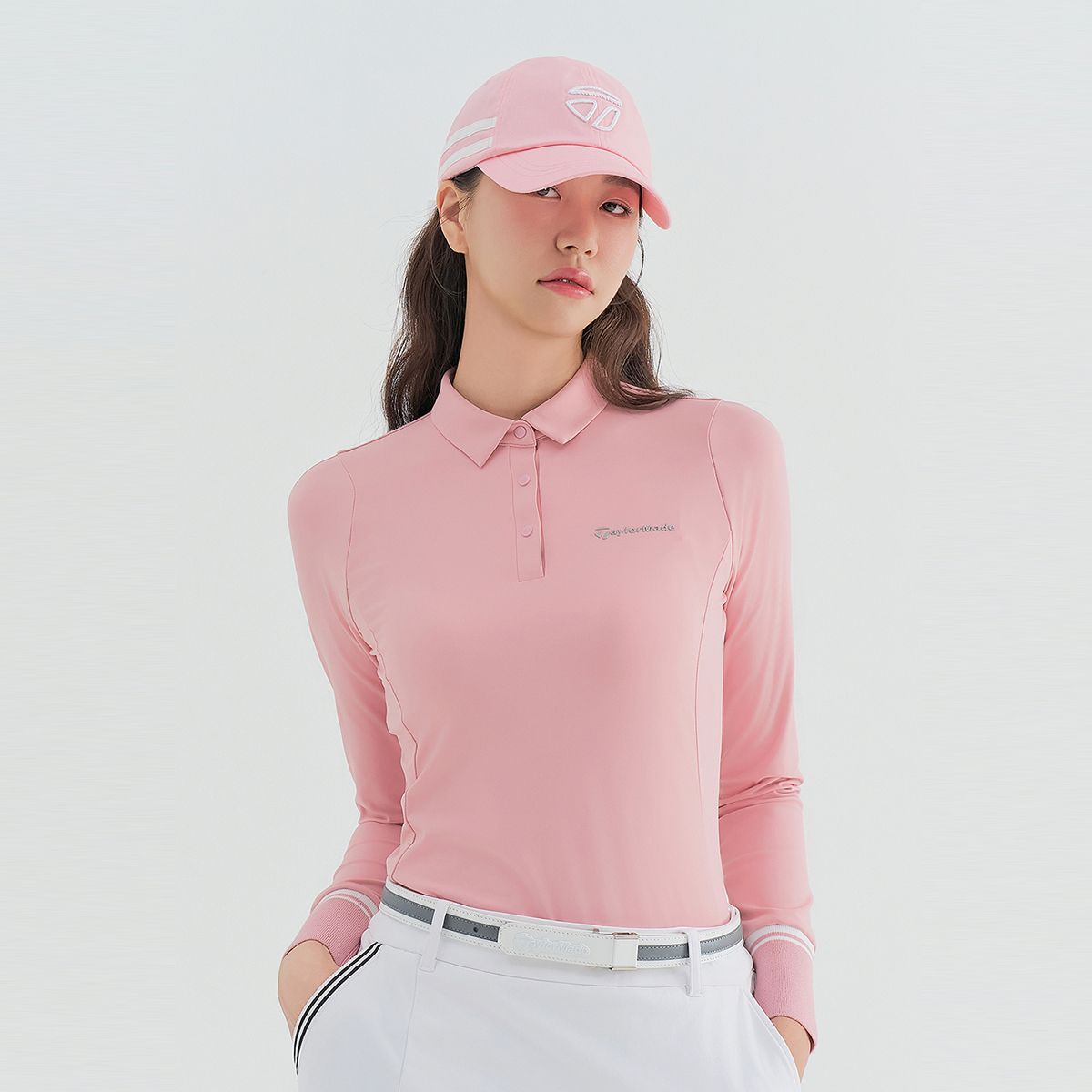 테일러메이드 어패럴(TAYLORMADE APPAREL) 여성 등판 니트 카라 티셔츠 TTN-72HG41-403
