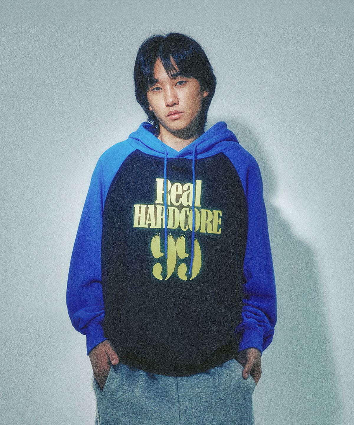 이스트쿤스트(ISTKUNST) HARDCORE RAGLAN HOODIE_BLUE(IK2EFMM413A)