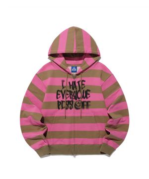 PISS OFF ST HOOD ZIP UP_PINK(IK2EFMM483A)