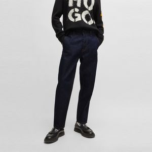 레드 패치 테이퍼드 데님 팬츠 50518016_401