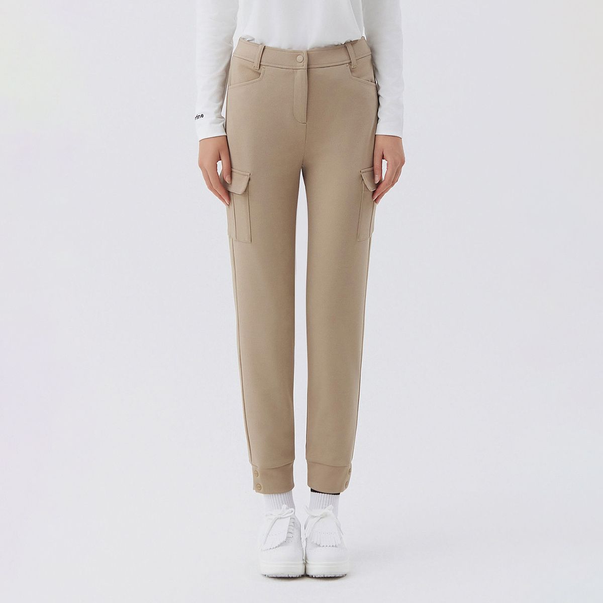 마틴골프(MARTINE GOLF) Logo Banding Cargo Jogger Pants _BEIGE