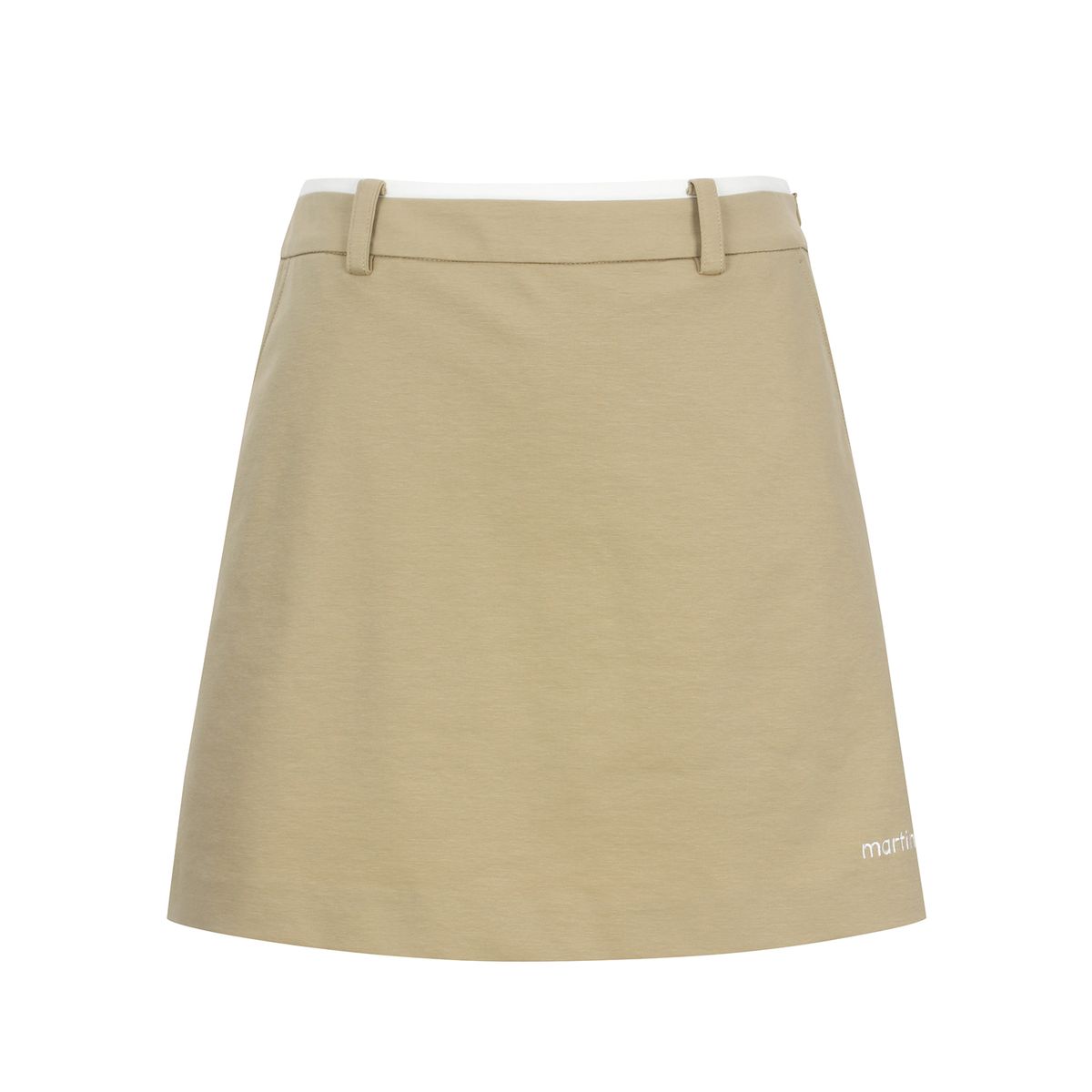 마틴골프(MARTINE GOLF) Stitch Logo Basic Skirts _BEIGE
