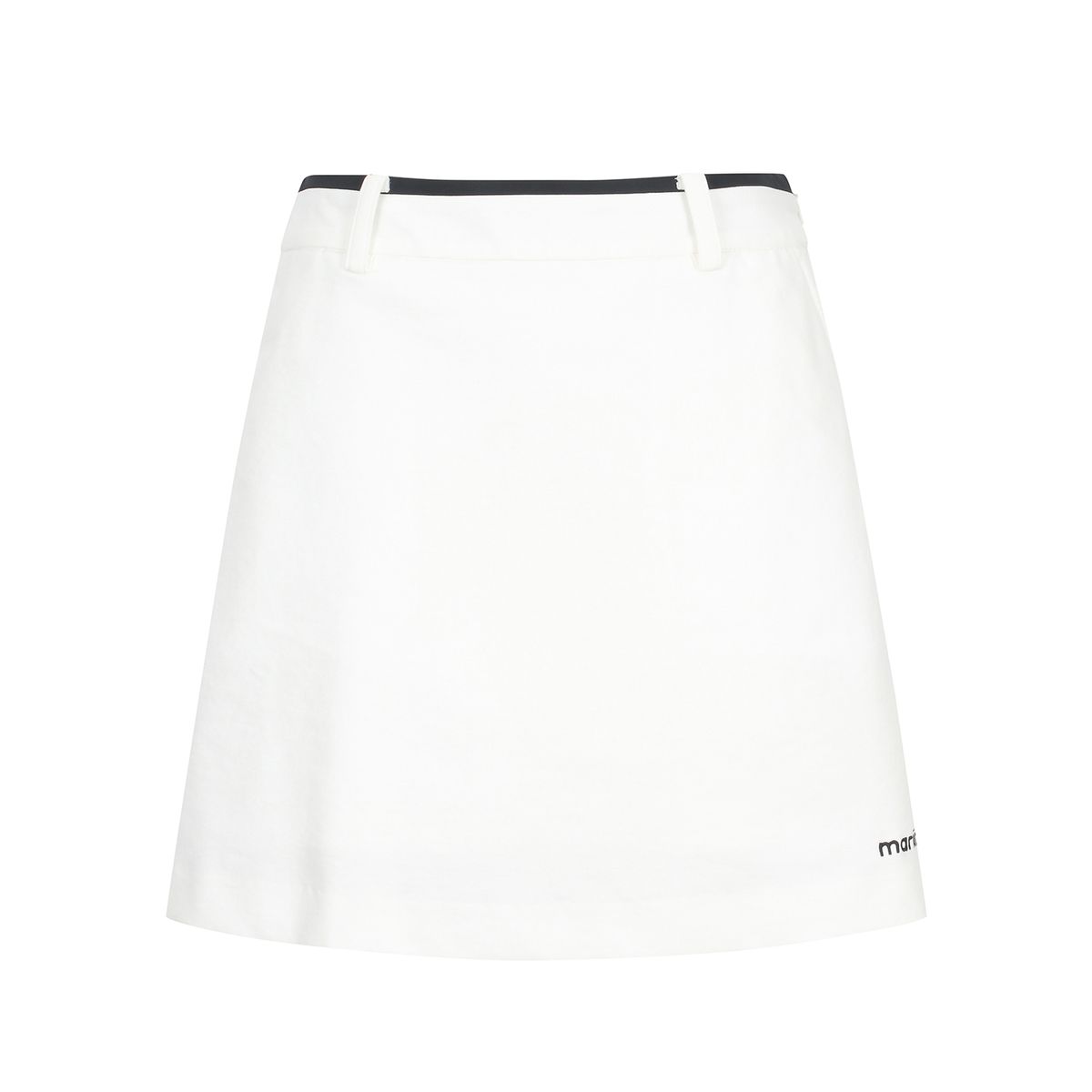 마틴골프(MARTINE GOLF) Stitch Logo Basic Skirts _OFF-WHITE