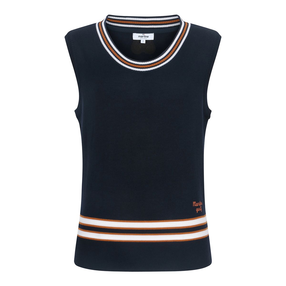 마틴골프(MARTINE GOLF) Y Neck Knit Vest_NAVY