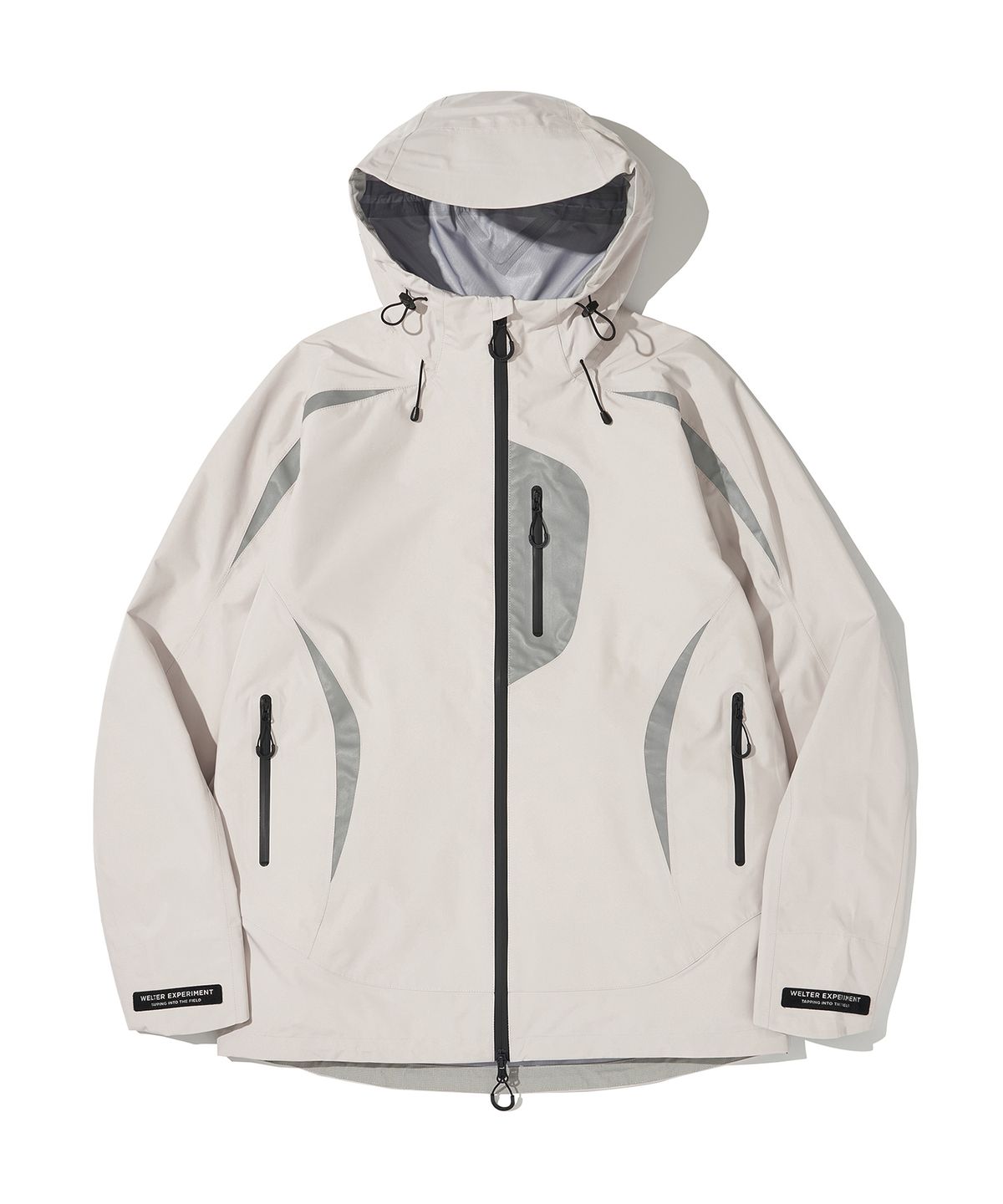 웰터 익스페리먼트(WELTER EXPERIMENT) 3LAYER NUT HOOD SHELL JACKET_WHITE_WOL094