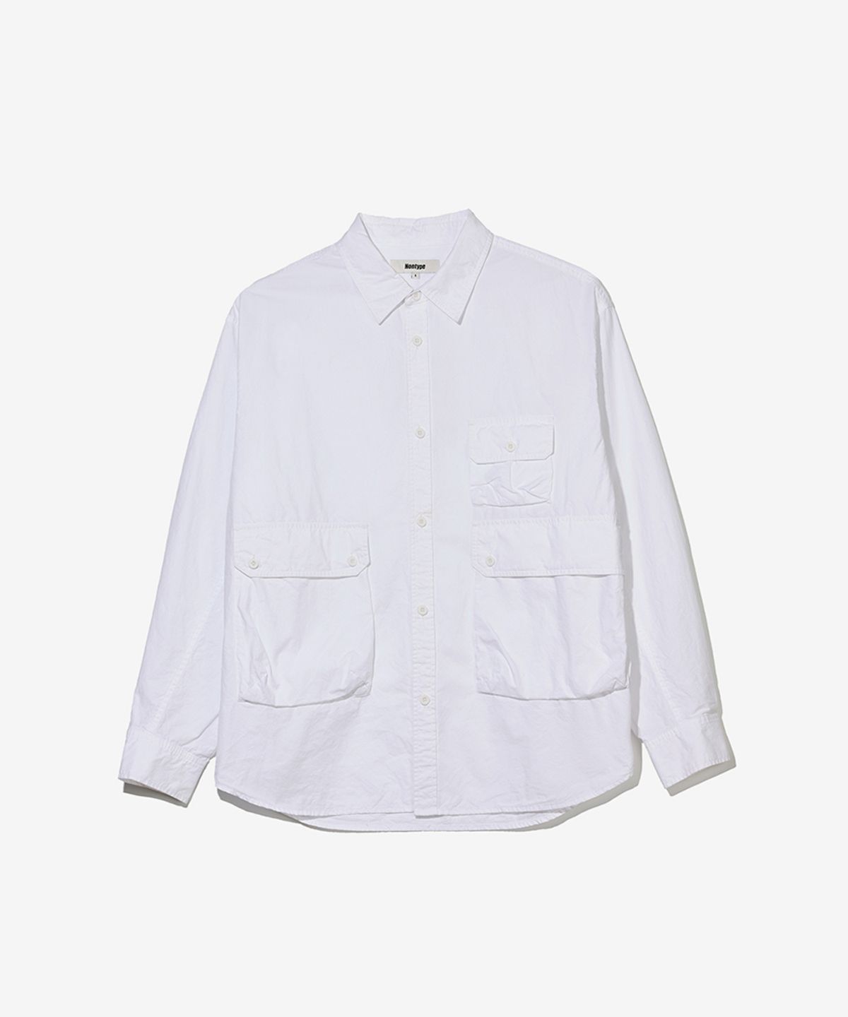 논타입(NONTYPE) LUGGAGE OVERSIZED SHIRTS (WHITE)