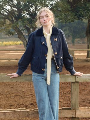 GINNY detachable 3M Thinsulate vest bomber jacket_navy