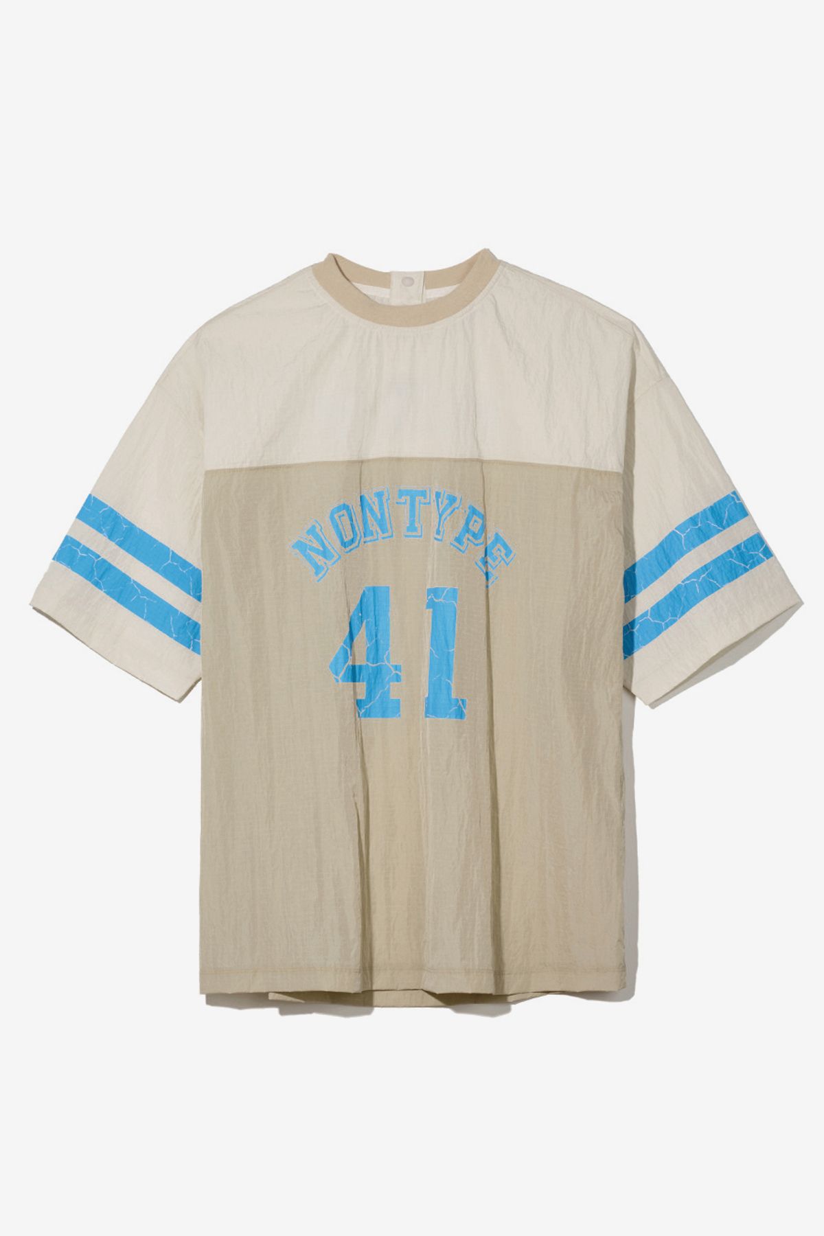 논타입(NONTYPE) TEAM UNIFORM T-SHIRT (BEIGE)