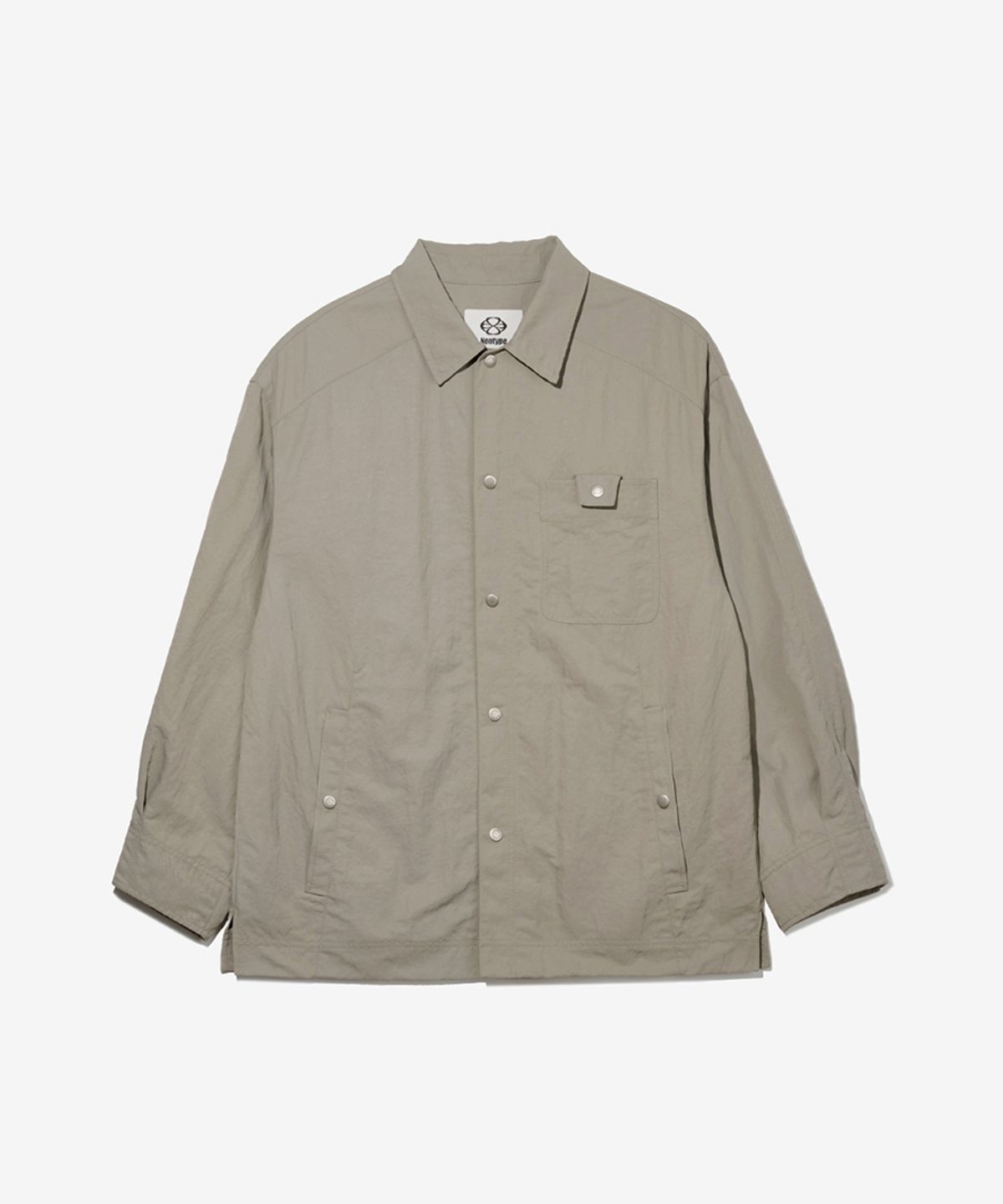 논타입(NONTYPE) NYLON TRUCKER JACKET (BEIGE)