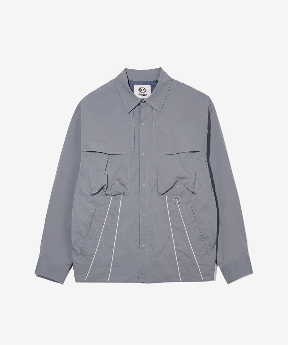논타입(NONTYPE) PIPING PLACKET JUMPER (VIOLET)