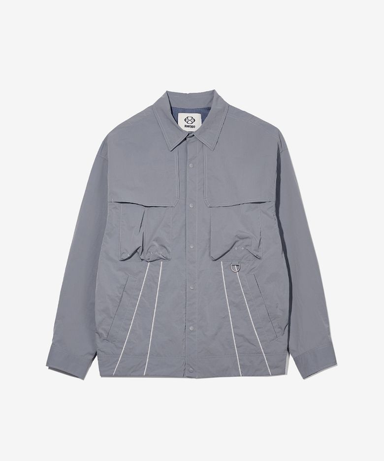 PIPING PLACKET JUMPER (VIOLET)