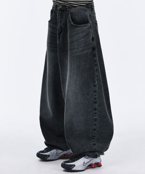 스윙 벌룬핏 데님[블랙]