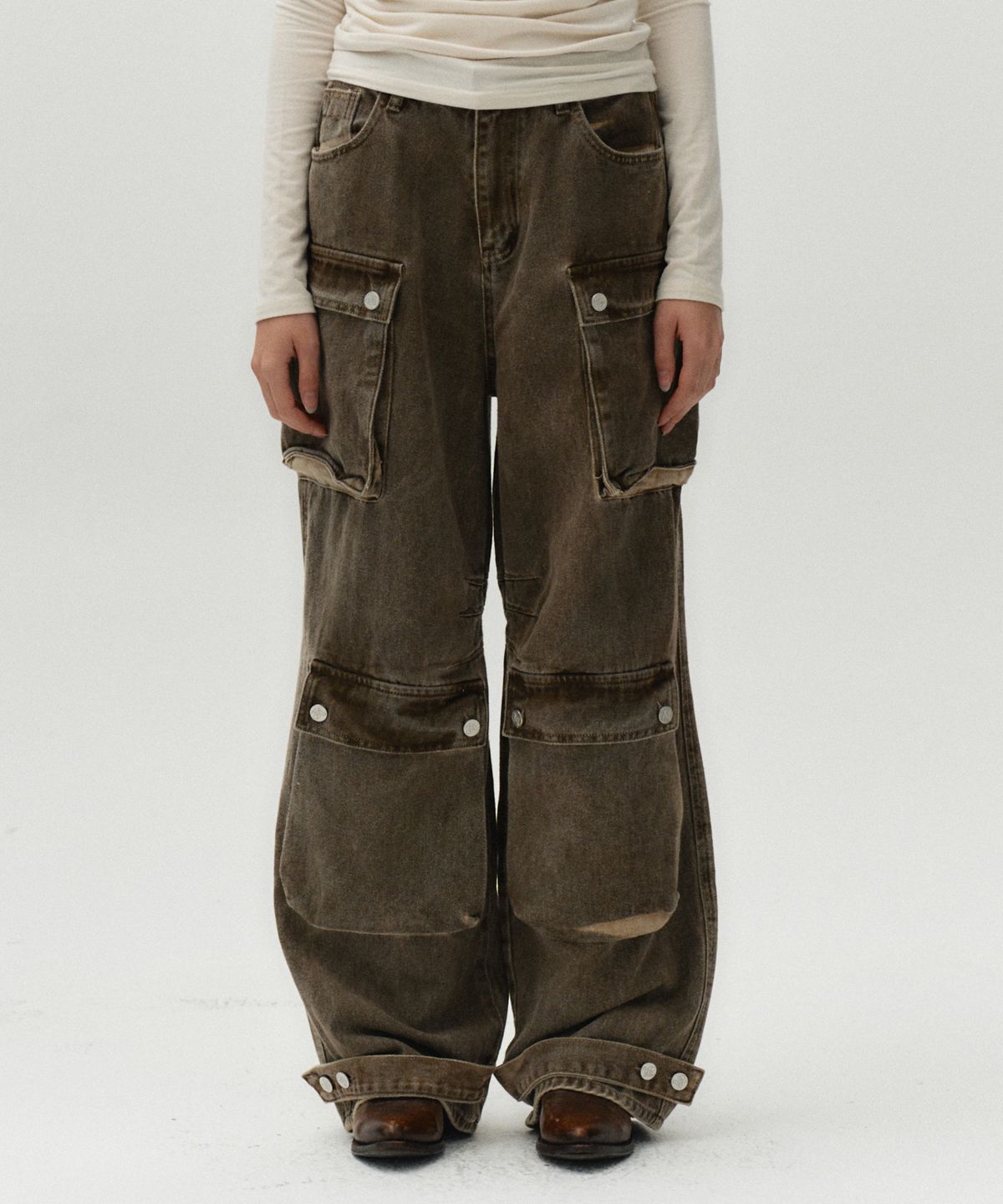 미드나잇 무브(MIDNIGHT MOVE) 4 cargo pants [brown]