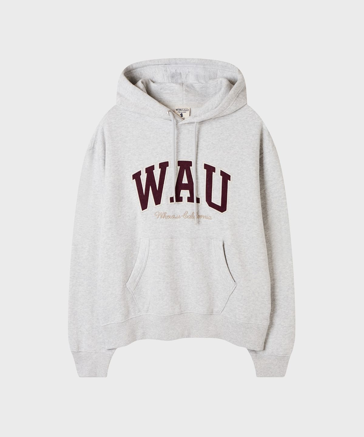 후아유(WHO.A.U) Corduroy Big Patch Hoodie(Brushed) / WHMHG4T11U