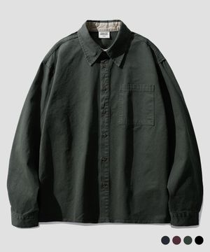 필드 다잉 루즈핏 셔츠 모스그린 SMLS4646