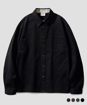 필드 다잉 루즈핏 셔츠 블랙 SMLS4646
