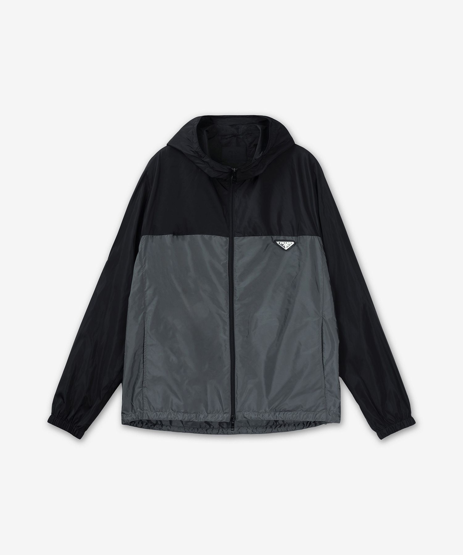 MUSINSA | PRADA Triangle Logo Re-Nylon Jacket - Black:Grey