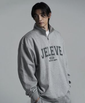 헤비 스웻 하프 집업