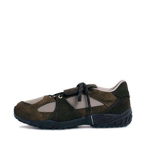 スニーカー NEGATIVETHREE Asymmetry Sneakers_Khaki Brown MUSINSA | NEGATIVE THREE Asymmetry Sneakers_Khaki Brown
