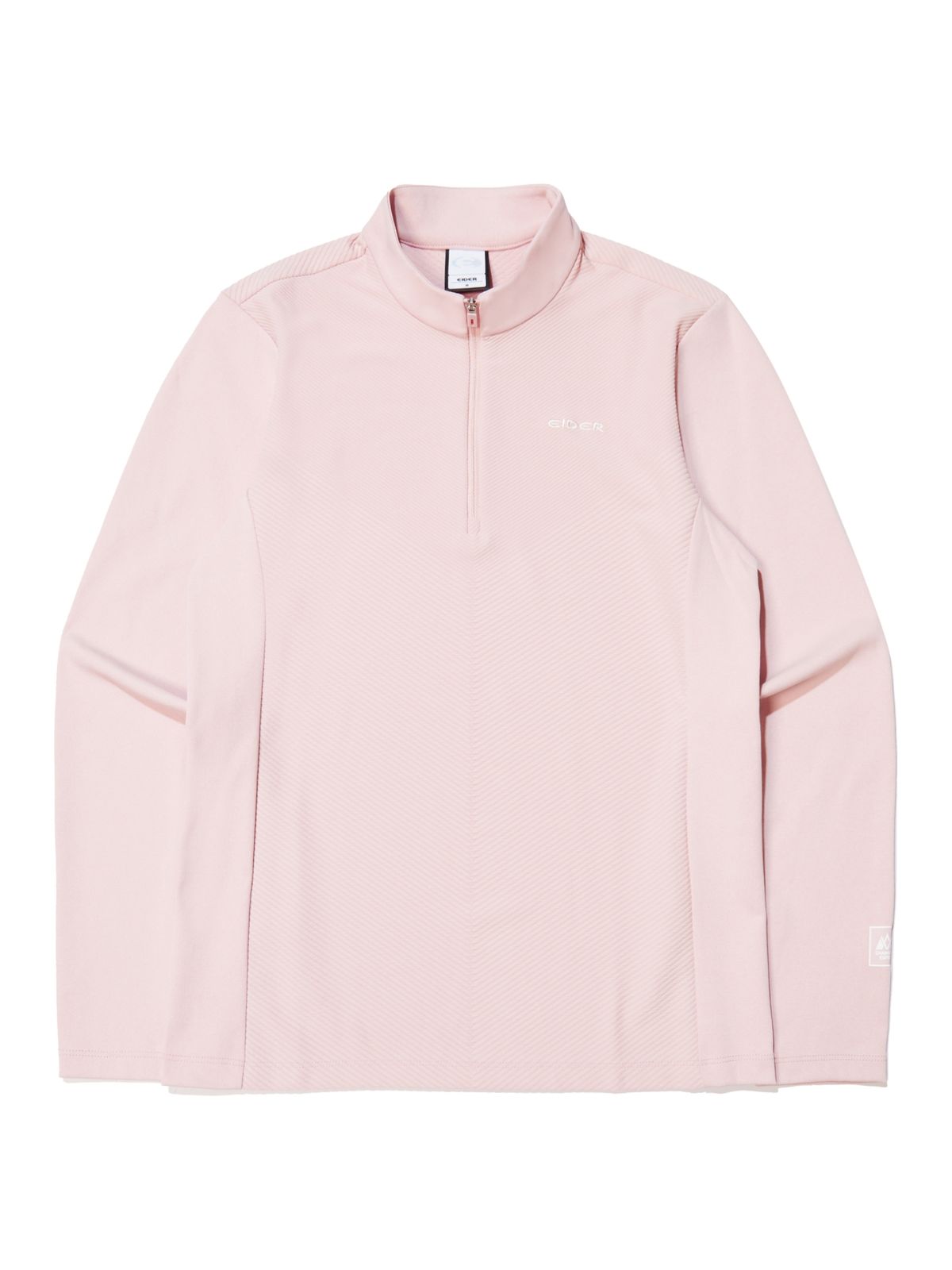 아이더(EIDER) JACQUARD Y (자카드 Y) β 긴팔 짚업 티셔츠_Indian Pink