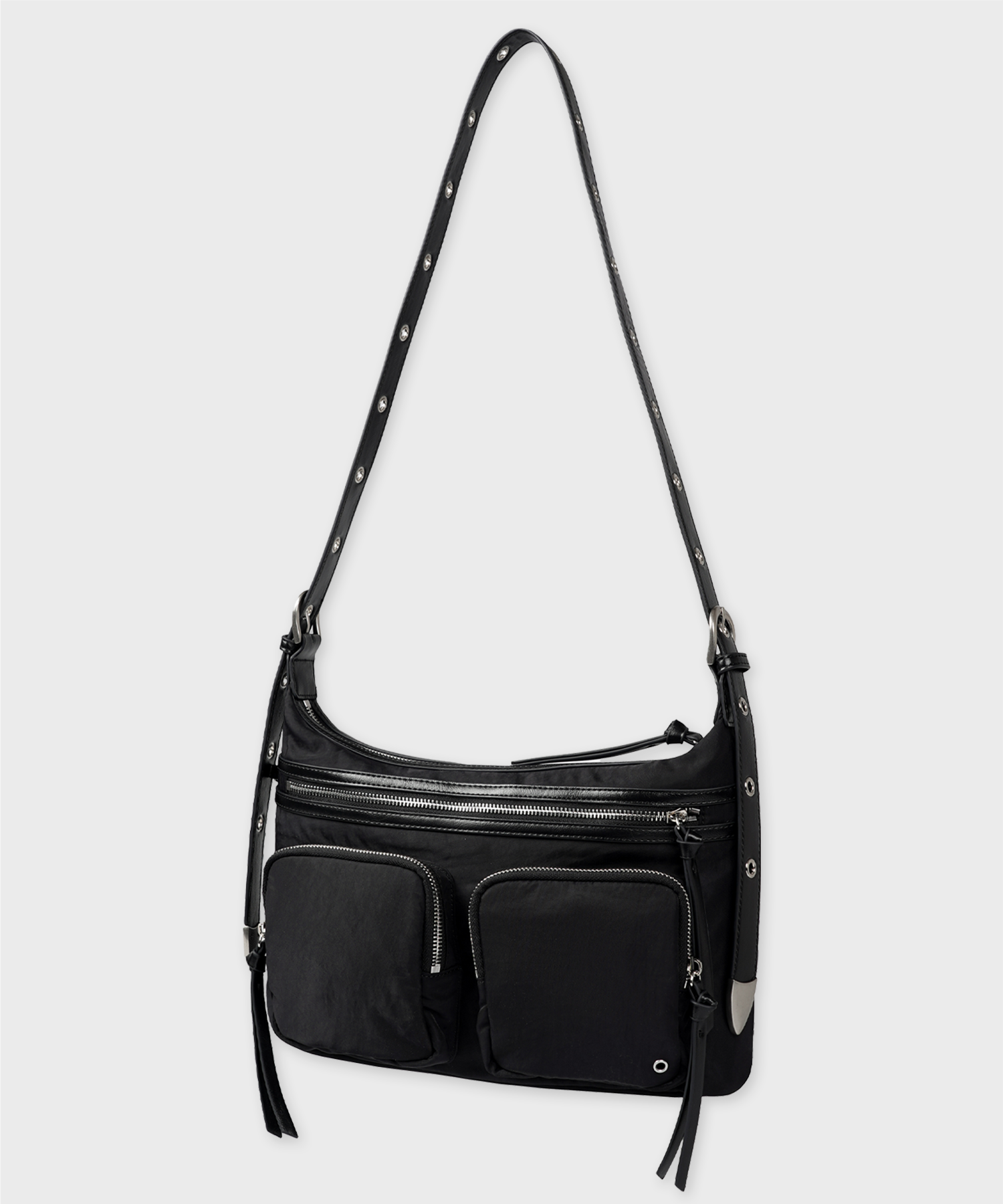★MIM the wardrobe★ Lato Cargo Biker Bag Black MW242BB1BK MUSINSA | MIMTHEWARDROBE Lato Cargo Biker Bag_Black