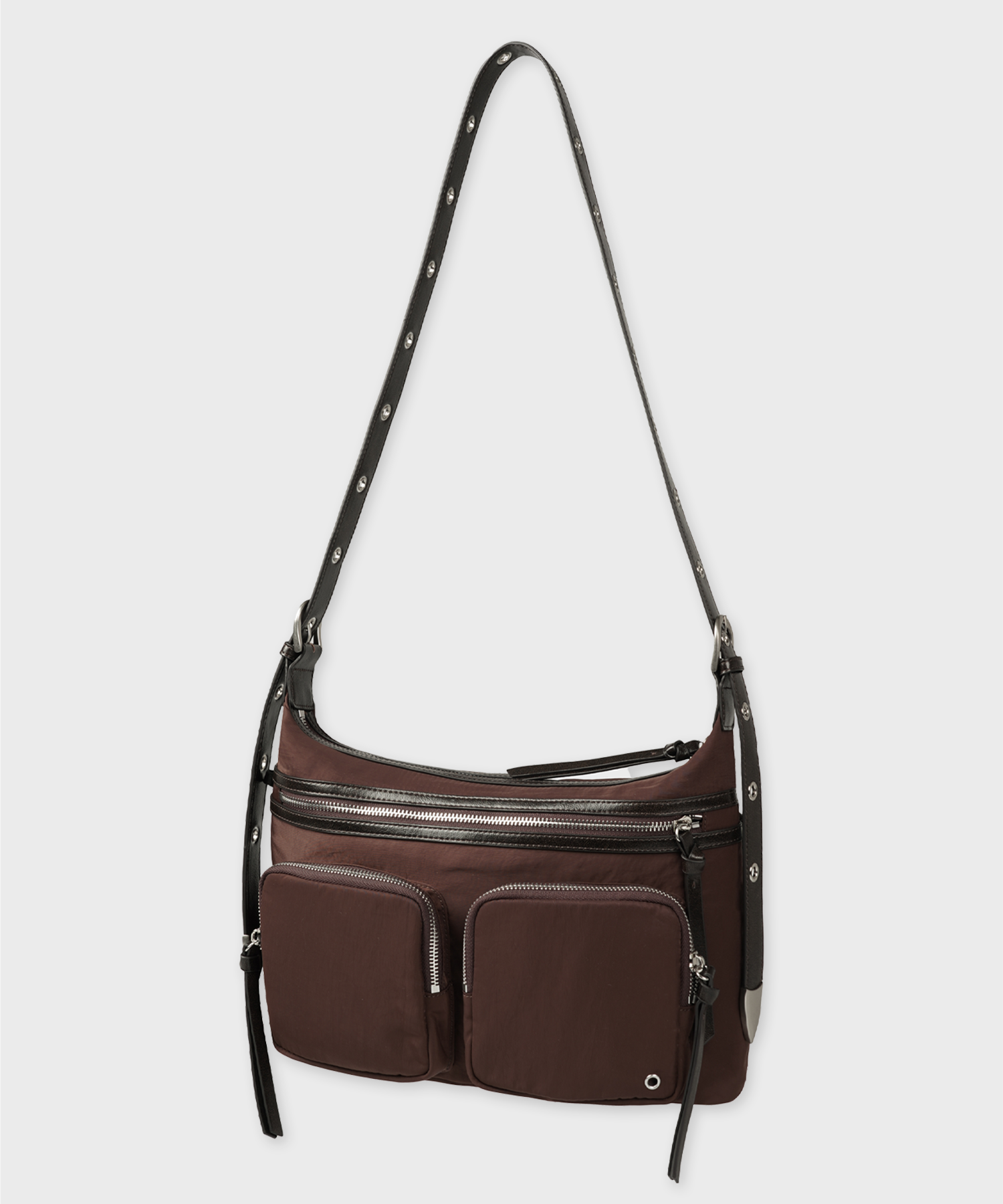 ★MIM the wardrobe★ Lato Cargo Biker Bag Brown MW242BB1BR MUSINSA | MIMTHEWARDROBE Lato Cargo Biker Bag_Brown