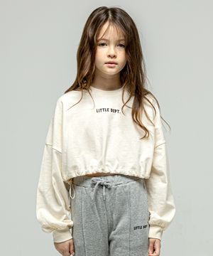 리틀 스트링 크롭 티셔츠 Ivory