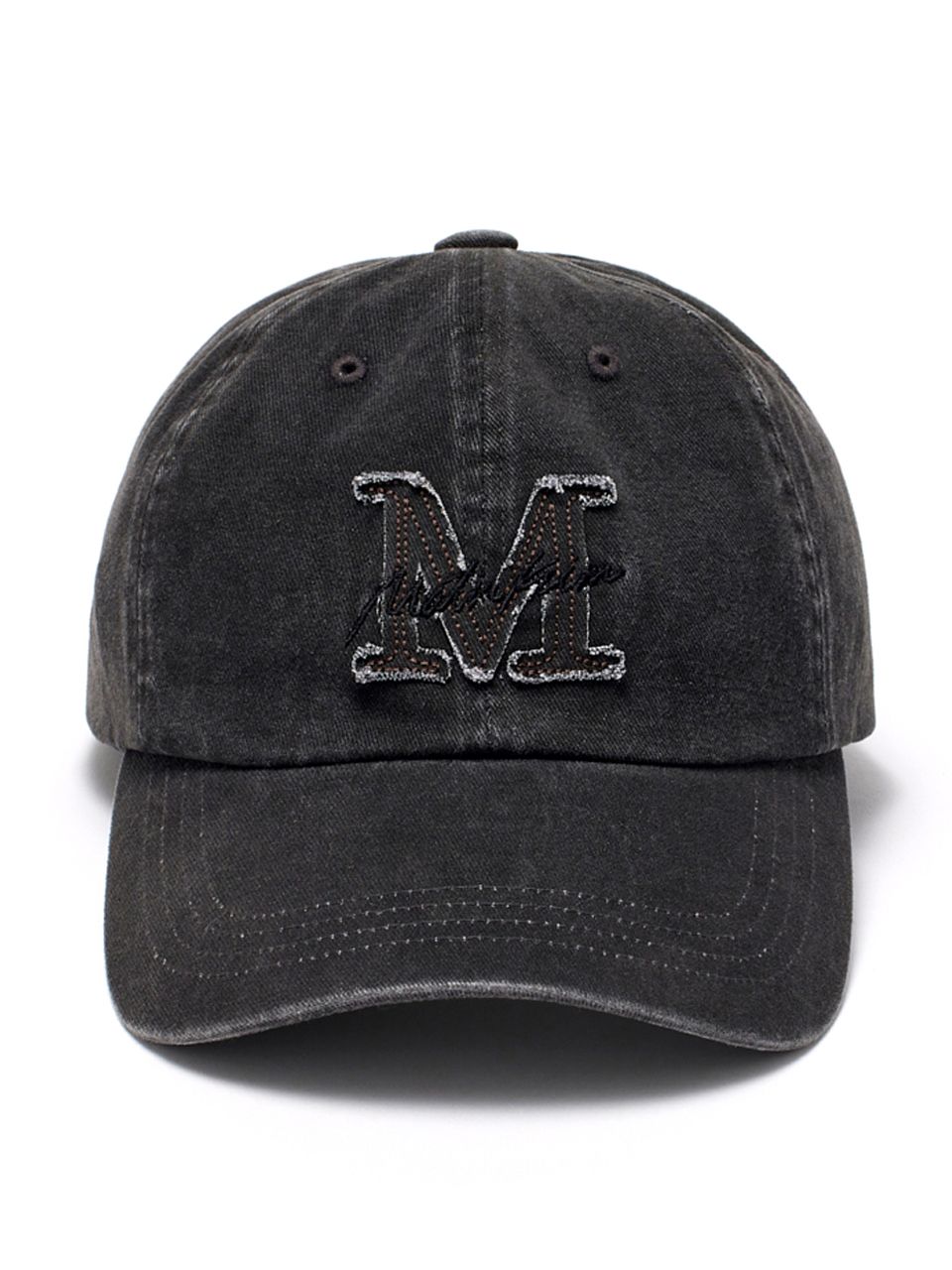 R様 Matin Kim Ma-1あおばくん着用 Matin Kim CUTTED LOGO HALF ZIP SWEATSHIRT 4BKS123 (Matin Kim