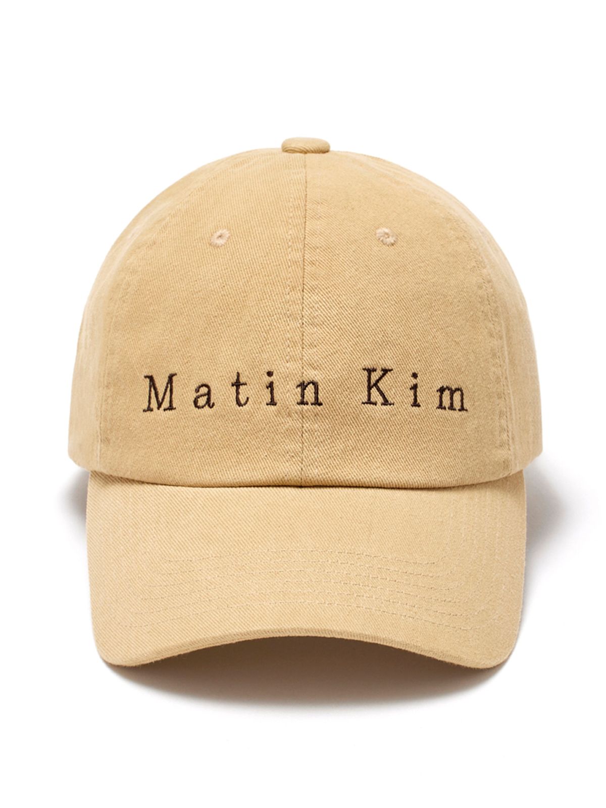 마뗑킴(MATIN KIM) MATIN COTTON WASHED BALL CAP IN BEIGE