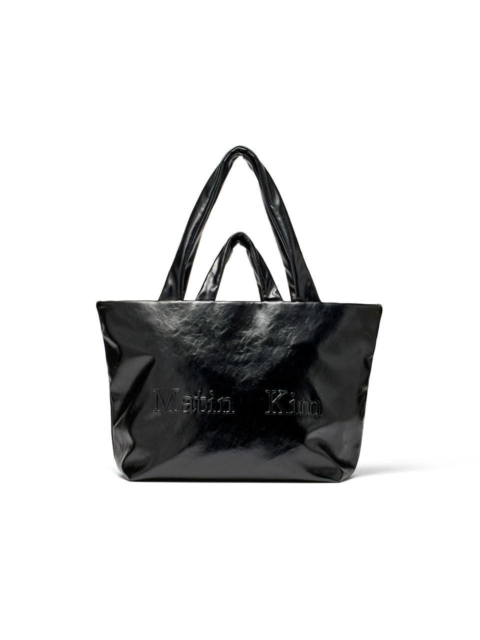 人気の新作 EMBOSSED KIM MATIN | MUSINSA LOGO BLACK IN BAG MAXI LEATHER バッグ