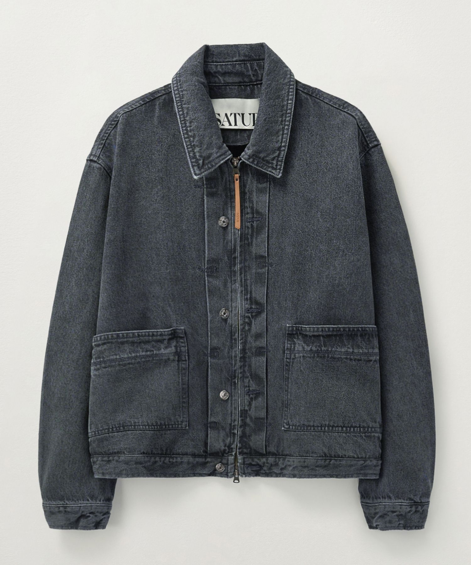 アウターその他 SATUR Camaro Denim Jacket Fog Blue SA243MDJ01FB MUSINSA公式 | SATUR Camaro Denim Jacket Fog Blue