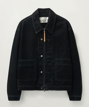 카마로 데님 자켓 블랙