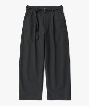 벨티드 샌느 와이드 팬츠 프렌치 차콜