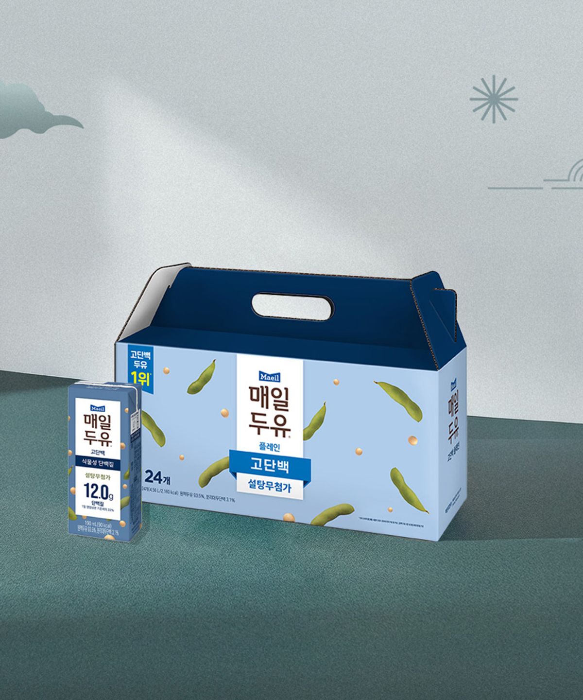 매일두유(MAEILSOYMILK) 매일두유 고단백 190ml 24팩 선물세트