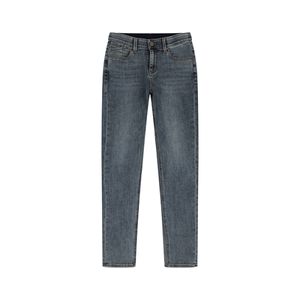 여)오비안밴드 변형 JB자수 스키니 데님_AO3DSN568