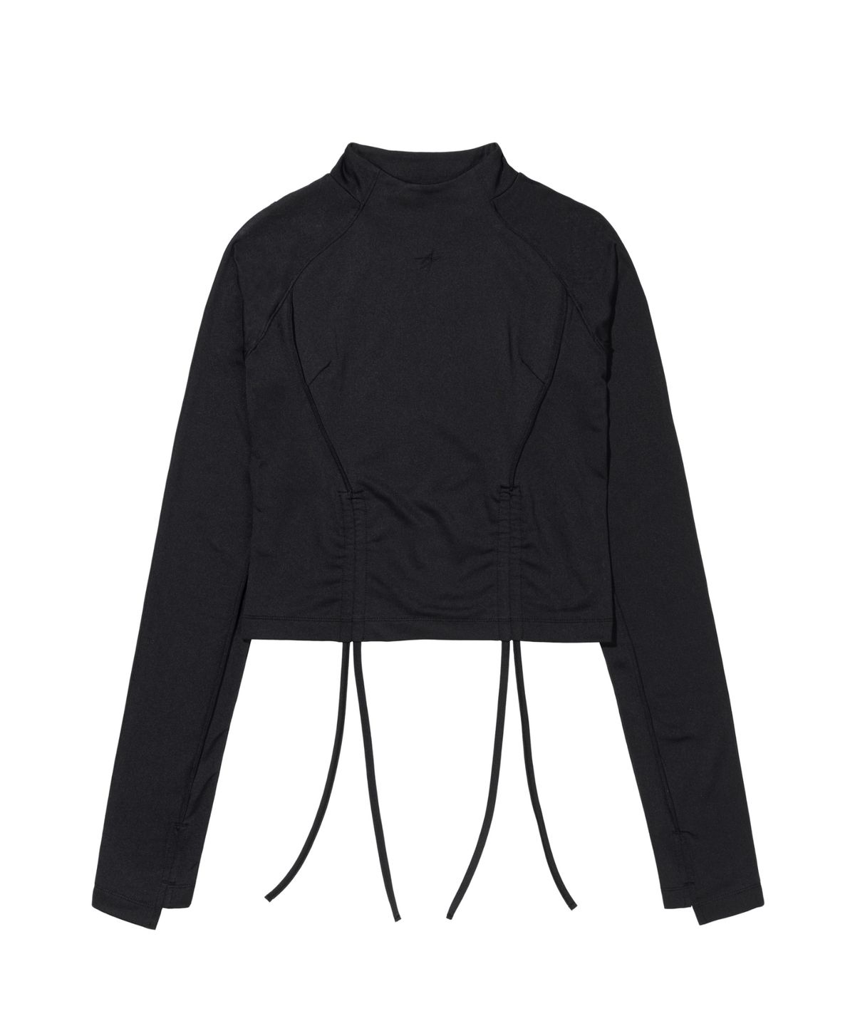 록히드마틴(LOCKHEED MARTIN) CROP STRING LONG SLEEVE TEE (BLACK)