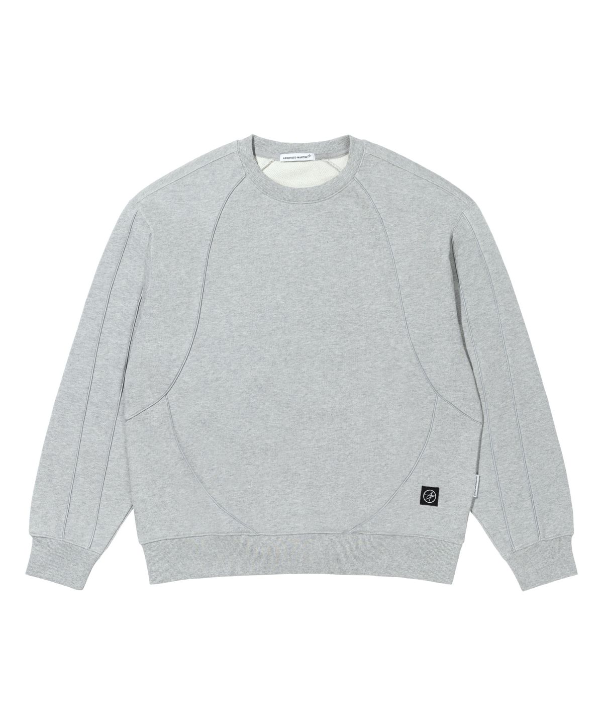 록히드마틴(LOCKHEED MARTIN) LM BLOCKING REFLECTIVE PIPING CREW NECK (GREY)